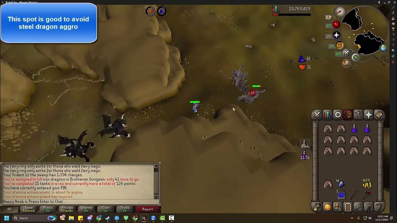 OSRS Quick Guide Iron Dragons (Brimhaven Dungeon) YouTube
