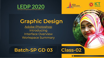 Photoshop Interface & Workspace | Class 02 | Batch SP GD 03 | LEDP 2020 | Graphic Design Class