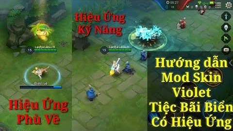 Liên Quân : Mod Skin Violet Tiệc Bãi Biển Full Ngầu