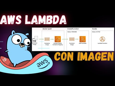 Como usar la consola de amazon para crear aws Lambda con image de docker