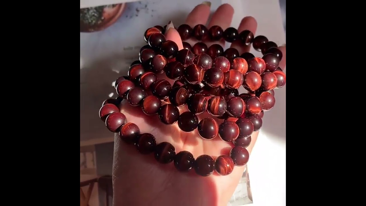 Natural Red Tiger Eye Bracelet