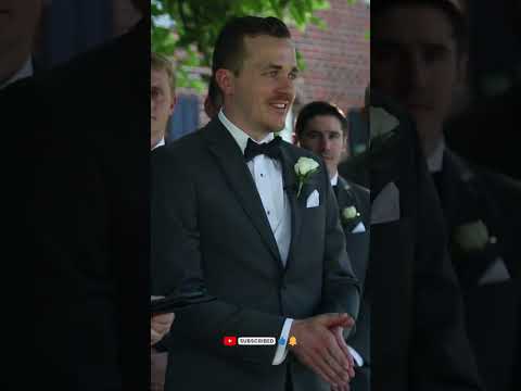 This EMOTIONAL GROOMS REACTION is All Time! #shorts