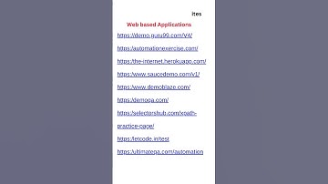 Automation Practice websites Links || Automation Testing || Selenium Java