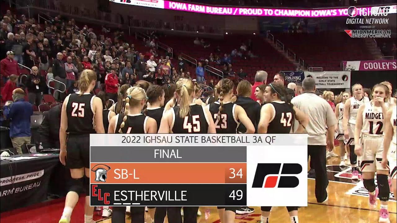 2022 IGHSAU State Basketball 3A Quarterfinal EsthervilleLincoln