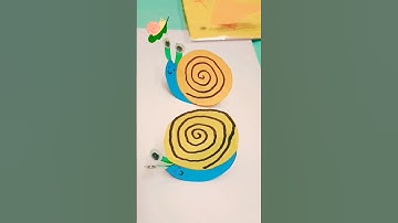 Make an easy paper snail#viral #shorts#easy