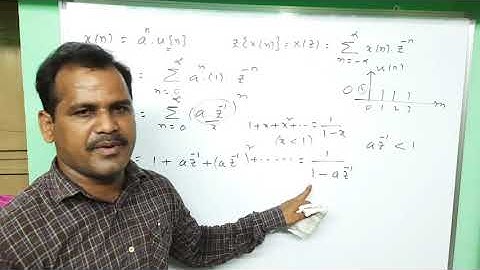 z transform of standard signals  - a^n u(n) - signals and systems