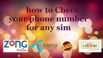 Check Your Own #Sim Number without Balance #Telenor,#Jazz,#Ufone,#Zong [2023] #simnumbercheck