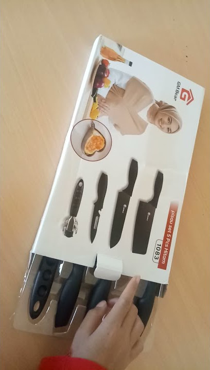 review GM Bear Pisau Set 5 Pcs Hitam