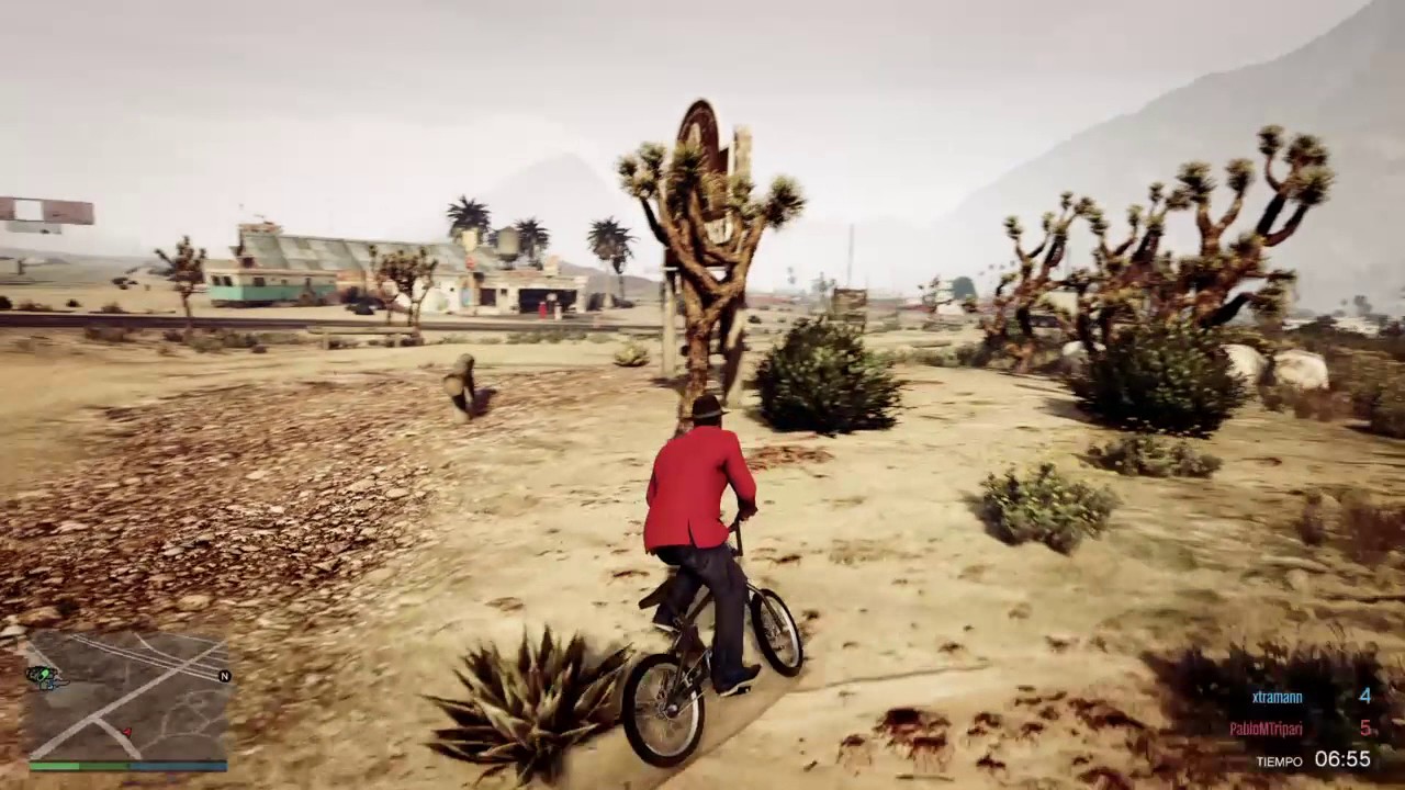 Grand Theft Auto V PS4 | parkour en bicicleta haciendo catastrofes