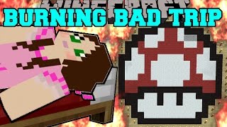Minecraft: BURNING BAD TRIP (ROLLER COASTER & MAZE ON FIRE!) Mini-Game