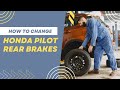 How To Replace Rear Brake and Rotor 2016 Honda Pilot