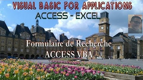 VBA ACCESS Recherche indexée ultra rapide depuis un formulaire