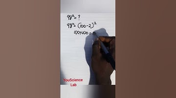 #youtubeshort #speedmathstricks 98²