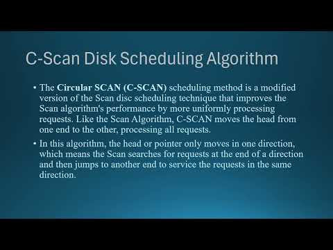 C-SCAN IN DISK SCHEDULING - YouTube