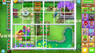 Bloons TD 6 | Covered Garden | Hard | Double HP MOABs | No Lives Lost No Powers