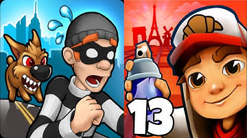 Robbery Bob vs Subway Surfers New Update Part 13