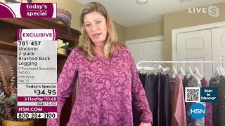 Uncover 2pack Brushed Back Legging