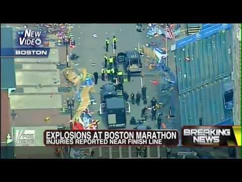 RAW FOOTAGE: Terrorism Strikes Boston Marathon As Bombs Explode 2013