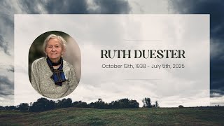 Funeral Service for Ruth Duester
