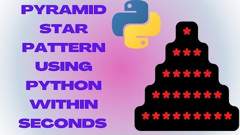 Pyramid star pattern using python within seconds #python #pythonprogramming  #shorts #coding