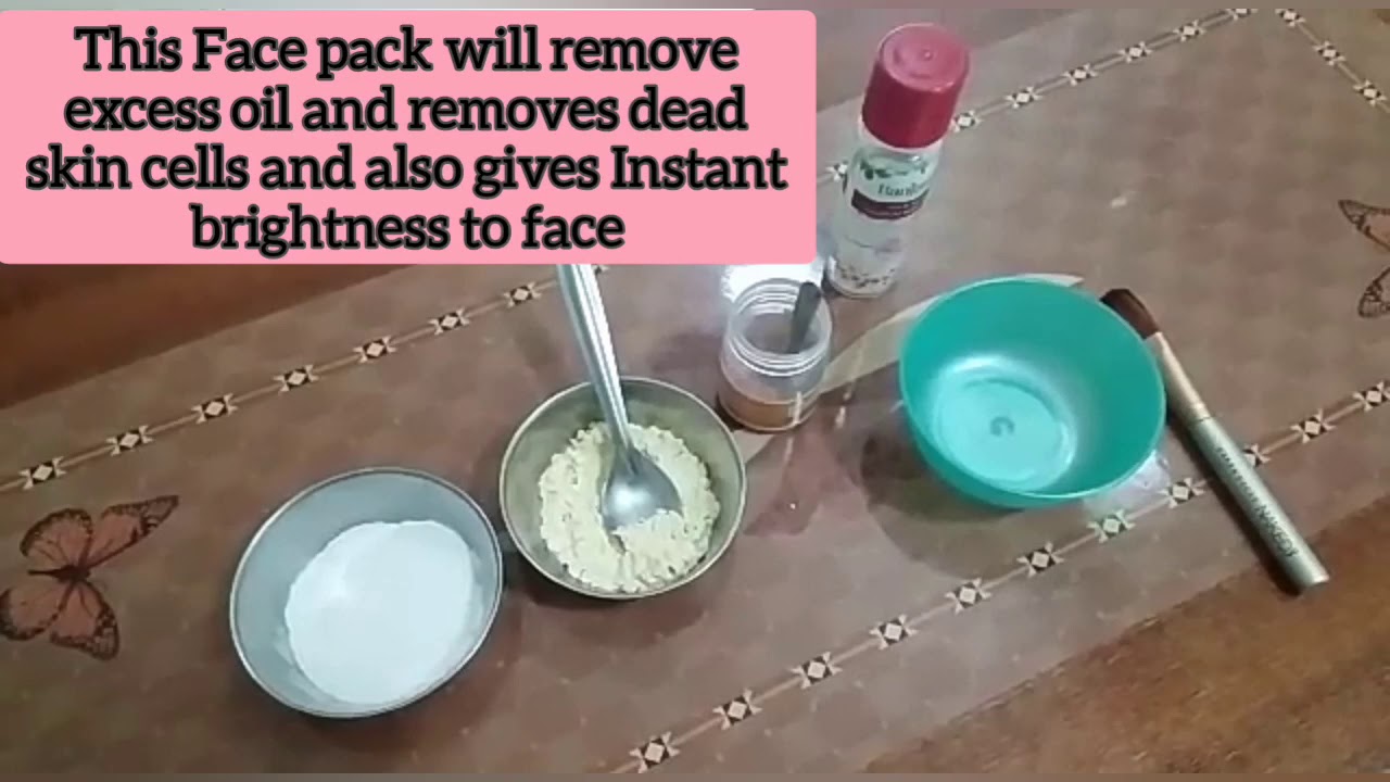Rice flour and sandalwood face pack Skin Brightening face pack YouTube