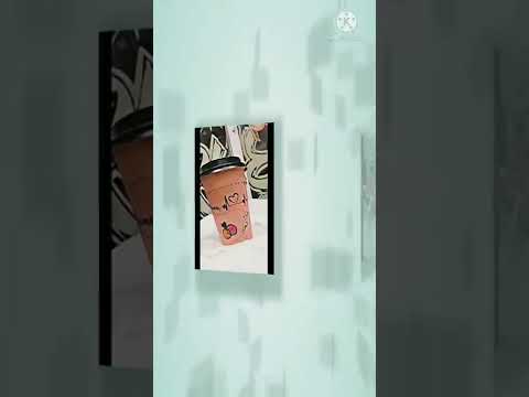رسم على اكواب كرتون