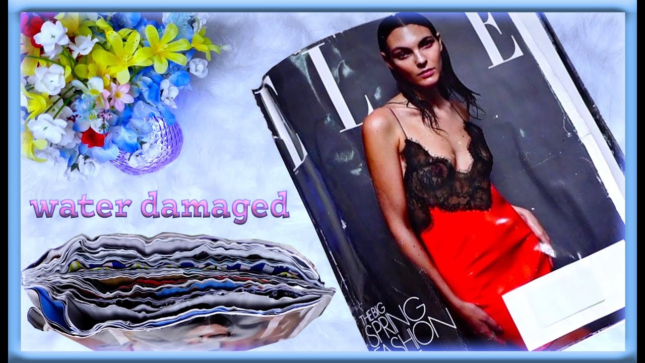 ASMR | Paper Turning Water Damaged Magazine Pages | Paper Crinkles | No Talking