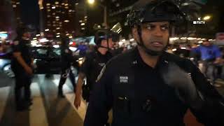 Clashes Arrest with Anti-ICE Protesters outside Federal Plaza in NYC