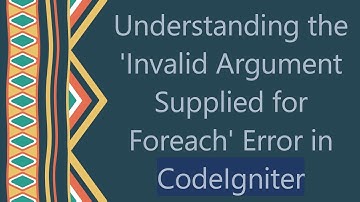 Understanding the 