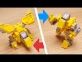 How to build mini LEGO robot Micro Eagle Transformer Mech / Yellow Eagle ( 미니 레고 변신로봇 / ミニレゴ変身ロボ )