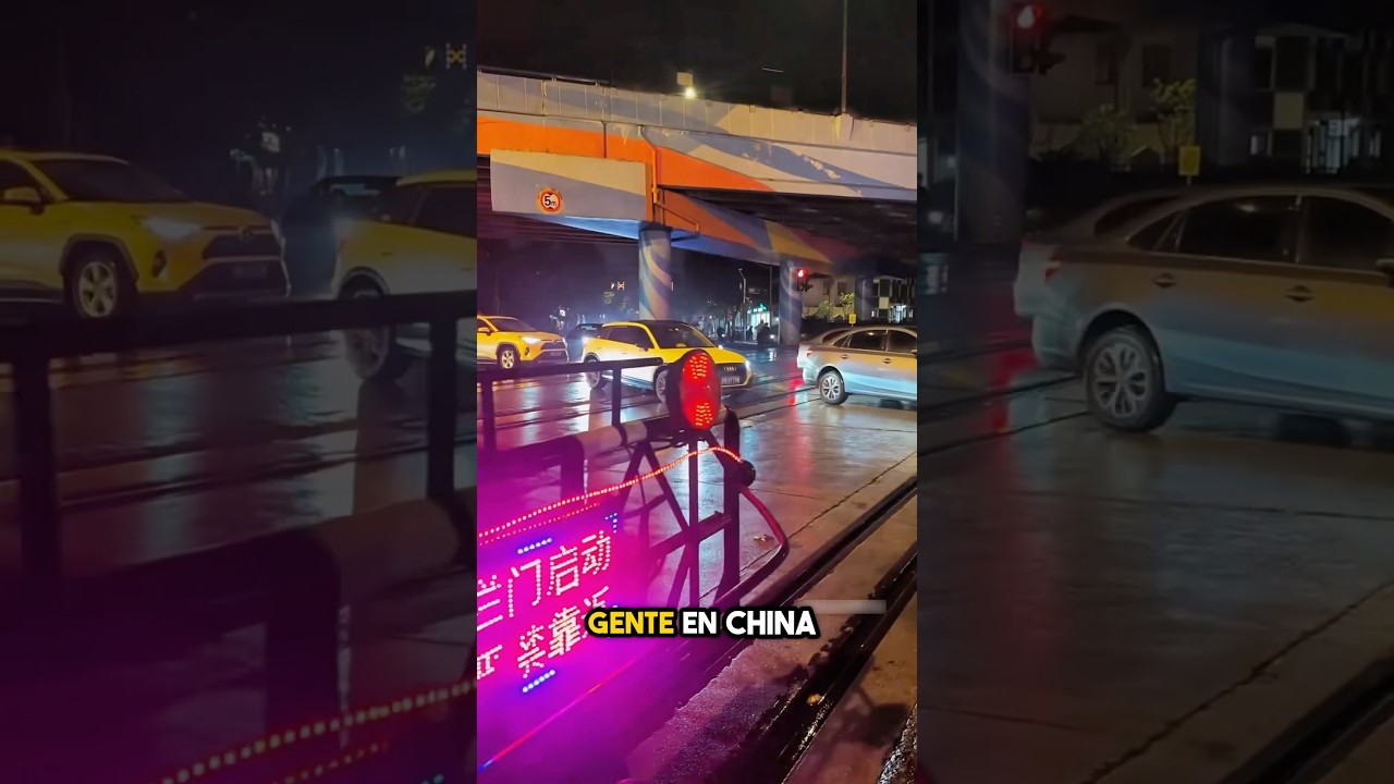 ¿Por qué los chinos rompen la regla de la luz roja y cruzan esta barricada?