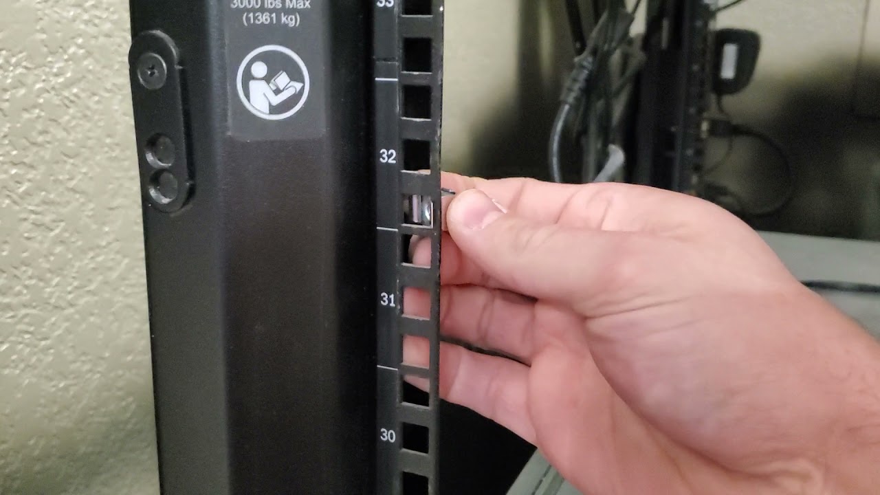 Dear Linus and Jake here's how to put cage nuts in a rack YouTube