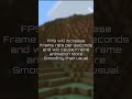 Helpful things about Minecraft FPS | #shorts