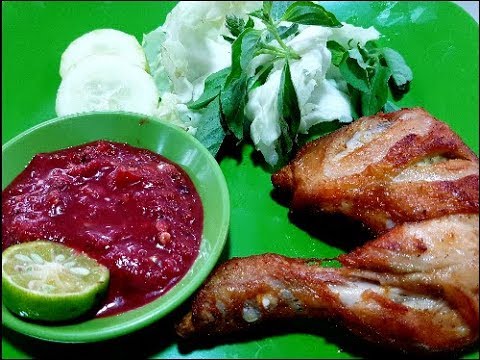 Resepi Sambal Ayam Penyet Ala Wong Solo - Surasmi G