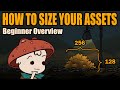 What size should your assets be  2d game art