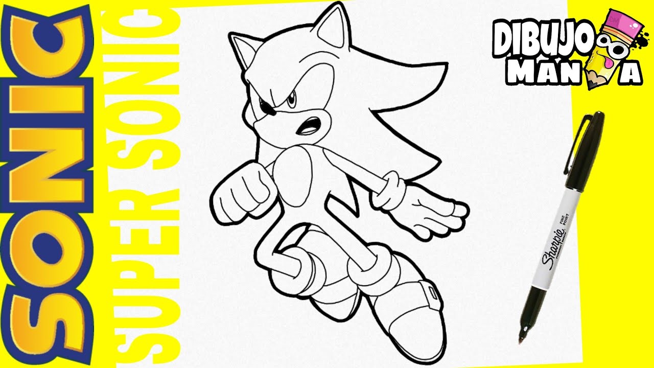 COMO DIBUJAR A SUPER SONIC | PASO A PASO | FÁCIL | DIBUJOS DE SONIC -  thptnganamst.edu.vn