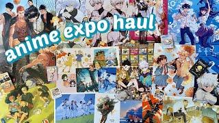 anime expo 2023 haul - art, manga, figures, merch, etc 💸