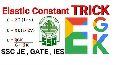 Elastic Constants Trick to Remember formulaes and derivation