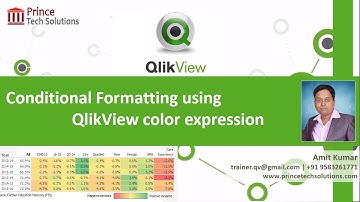 QlikView Tutorial | Conditional Formatting using QlikView color expression