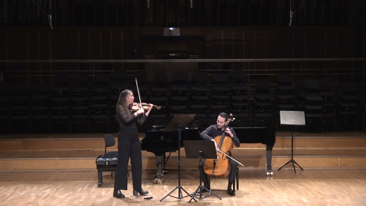 Xenakis: Dhipli Zyia for violin and cello - Linda Guo & Manuel Lipstein