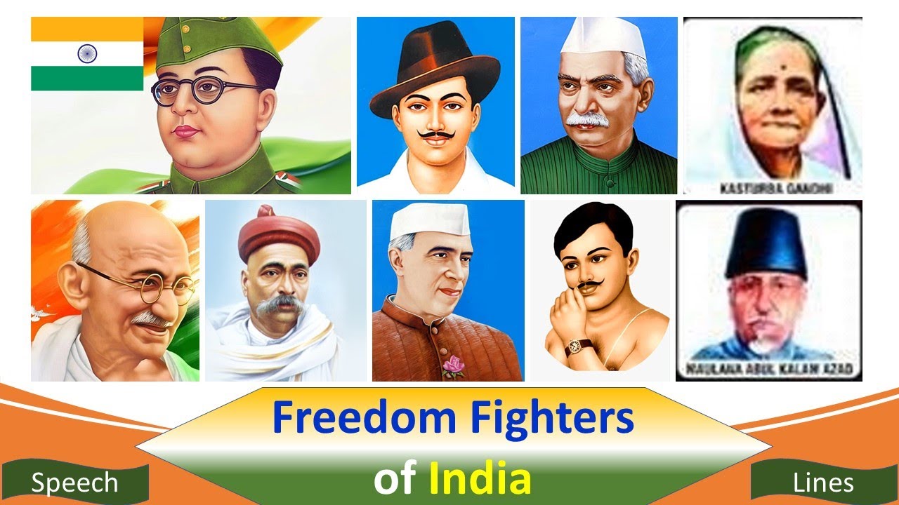 Lines on freedom fighters | Freedom fighters of India | Name of ...