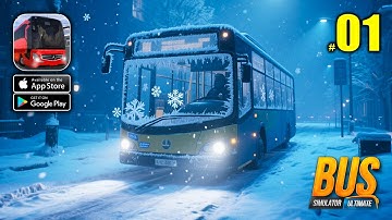Bus Simulator : Ultimate - Gameplay Walkthrough Part 1 - SNOW RIDE (iOS, Android)