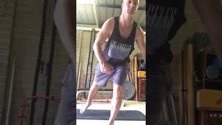 AFL Training - 1 Leg 45 Degree Sidewards Toe Tap