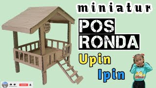 Membuat Miniatur Pos Kamling Dari Kardus
