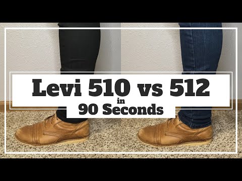 Levi's 510 vs 512 Jeans Compared (my 