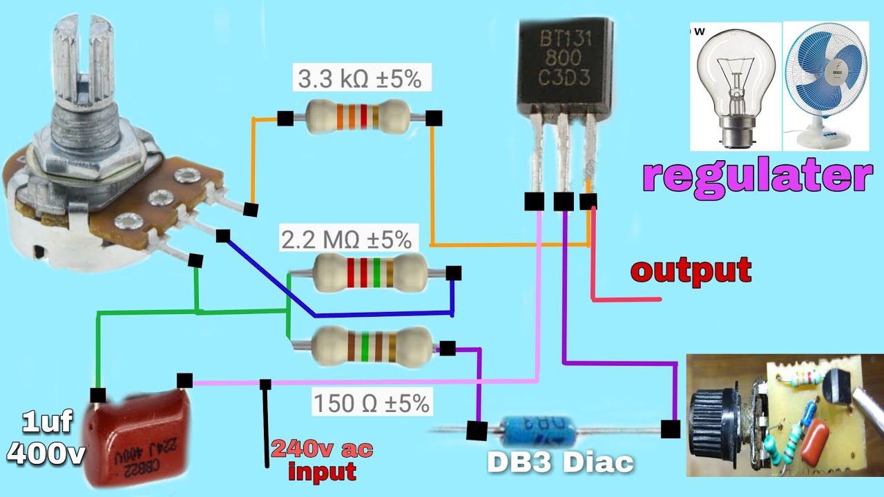 Henstilling produktion fotografering how to make ac voltage regulator/controller- easy way - YouTube
