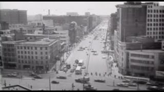 Driving around downtown Winnipeg in 1958  Portage and Main archives