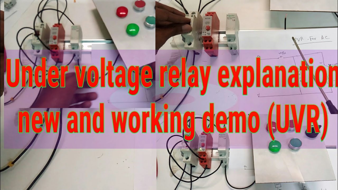 Under voltage relay explanation new simple way and demo YouTube