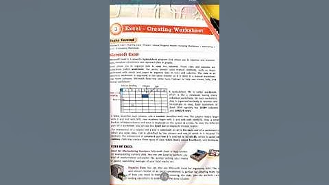 Class 6th ch-3 computer excel -creating worksheet
