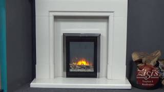 Capital Fireplaces 48&quot; Acombe fireplace in barley white &amp; Evonic Fires EV4i electric fire